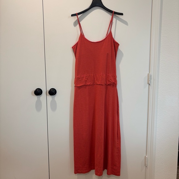 Toad&Co Dresses & Skirts - Toad&Co Orange Maxi Spaghetti Strap Dress - L - Gorpcore/Granola Girl